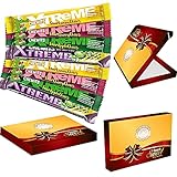 8 x gemischte Chewits Xtreme Extrem Sauer Apfel, Kirsche, Zitrone & Tutti Frutti Geschmack Kauspielzeug 34 g