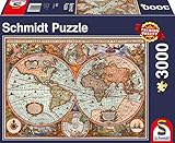 Schmidt Spiele Puzzle 58328 Antike Weltkarte, 3000 Teile Puzzle, b