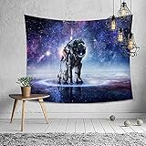 NTtie Wandteppich Tuch Wandtuch Wand Wandbehang Tapisserie für Wohnzimmer Schlafzimmer Bedruckter multifunktionaler Wandbehang mit Astronauten-Wandtepp