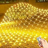 Lichternetz LED Netz 3x2m, Vegena Lichterkette Netz mit Timer Fernbedienung 8 Modi 200 LEDs Lichterketten Netz Lichternetz Außen Innen für Hochzeit Geburstag Party Weihnachten Dekoration, Warmweiß