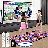 BDRWXZ HD drahtlose Tanzmatte doppelt -Home TV-Computer Dual-Use-Schnittstelle Yoga Fitness Laufende Spieldecke,Dickes Rutschfester Material-A für I
