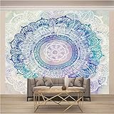 HJKGSX Blaues Mandala Tapete Vliestapete Moderne Wanddeko Design Tapete Wandtapete Wand Dekoratio TV Hintergrundwand 150x100