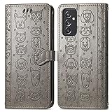 Handyhülle für Samsung Galaxy A82 5G Leder Schutzhülle Tasche Wallet Tasche Flip Etui Schale Mit Kartenfach Standfunktion Hülle für Samsung Galaxy A82 5G - DESD260364 G