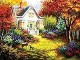 5D DIY Diamant Malerei Haus Handwerk Kit Diamant Stickerei Herbst Kreuzstich Landschaft Wohnkultur Geschenk A2 40x50