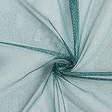 Glitzertüll Royal – petrol/gold — Meterware ab 0,5m — zum Nähen von Röcke,