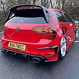ABS Heckstoßstange Spoiler Auto Licht Aufkleber Außendekoration Verkleidung Zubehör für VW Golf Mk7 GTI Rline Volkswagen Golf R 7(Golf7-fog-light)
