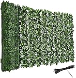 FFVWVGGPAA Garden Fencing Sichtschutzzaun Hedge Künstlicher Efeu Hedge Künstlicher Efeu Sichtschutz Zaun Dekorative Zäune F001011(Color:Green;Size:1.5x4m)