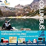 DACH GPS Karte Topo Höhenlinien microSD Outdoor Topo Karte - passend für Garmin Oregon 550, Oregon 550t, Oregon 600, Oregon 600t, Oregon 650, Oregon 650t, Oregon 680, Oregon 680