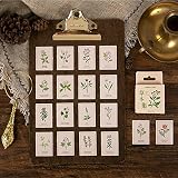 46 Stück/Packung Retro Kräuterpflanzen Dekorative Aufkleber Scrapbooking Stick Label Tagebuch Briefpapier Album Bullet Journal Aufkleb