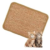 ONEVER Matte, Natürliche Sisal Wassertemperatur Messgerät Wassertemperatur Aufkleber Katze Kratzmatte Natürliche Sisal Kratzmatte Katze Schleifen Krallen rutschfest Katze Krallen Pflege Spielzeug