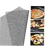 Murezima 1 Stück BBQ Grill Mesh Matte Antihaft-kochmatten Grillblech-Liner Wiederverwendbares Grillzubehör Für Den Einsatz Auf Gas, Holzkohle, Elektrisches Grill (30 * 40 cm) Zubehö