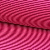 0,5m Bündchen-Schlauch Ringel pink-rot 19 Breite der Ringel ca. 4mm Gewicht: 265g/m2 Schlauchware 70cm b