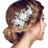 Unbekannt Braut Hochzeit Perlen Haarschmuck Haarspange Haarblume Blüte Blume Schmuck Haarkamm Braut F