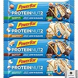 PowerBar Protein Nut2 Mixbox Kennenlernpaket - High Protein Low Sugar Riegel - Gratis Womanda Traubenzucker (8x45g)