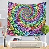 YYRAIN Nordic Polyester Abstrakte Kunst Tapisserie Home Wandkunst Dekoration Tapete Zimmer Hintergrund Tuch Multifunktionale Bettdecke Strandtuch 30x36 Inch[W75xH90cm]