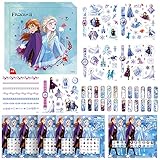 Temporäre Tattoo Set-Miotlsy 300Pcs + 15 Sheet Frozen Tattoo Kinder Temporäre Tattoos Set, Wasserdichte Kindertattoos Frozen Superheld Für Geschenktüten Kindergeburtstag Mitgebsel Mädchen Jung