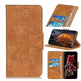 Handyhülle für OPPO FIND X3 PRO/X3 Hülle Leder, OPPO FIND X3 PRO/X3 Lederhülle Handy Hüllen, Modisch Book Flip Kartenfach Handytasche Schutzhülle Tasche für OPPO FIND X3 PRO/X3 Gelb