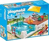 PLAYMOBIL City Life 5575 Einbau-Swimmingspool inkl. Zubehör, ab 4 J