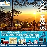 TOPO Deutschland Karte passend für Garmin Navi Freizeitkarte Wandern Radfahren Bik