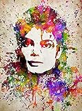 Leinwanddruck 50x70cm Ungerahmt Michael Jackson Poster Wohnzimmer Wohnkultur Gemälde Drucke Leinw