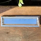 Antikas - Massiver Brief-Einwurf, sehr hochwertig, Briefschlitz für die Haustür - Messing vernick