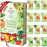 Gemüse Samen Set - 12 Sorten Gärtner Saatgut Box, 5100 Saat Anbauen Im Garten U. Hochbeet, Gemüsesamen Anzuchtset GeschenkeFür Frauen, Mutter, Männer, Gartenliebhaber - Garten Zubehör geschenk