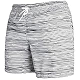 Occulto Herren Männer Badehose in vielen Farben | Badeshort | Bermuda Shorts | Beachshort | Slim Fit | Schwimmhose | Boardshort | Jungen (3XL, Anthrazit)