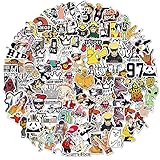 Dheckbluesky 200 Stück Empfohlene wasserdichte Vinyl lustige und modische Aufkleber für Wasserflasche Jugend Erwachsenen Auto Motorrad Fahrrad Skateboard Gepäckstoßstang