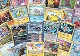 100 Assorted Pokemon Trading Cards with 7 Bonus Free Holo F