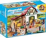 Playmobil Country 6927 Ponyhof mit vielen Tieren und Heuboden, Ab 4 J