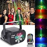 Discolicht DJ LED Lichteffekte Partylichter Weihnachtsprojektor Stroboskop mit Fernbedienung Karaoke Strobe PerformDekorationslicht für Weihnachten Neujahr KTV Bar Geburtstag