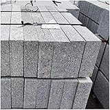 AUPROTEC Granit Bordstein Naturstein massiv 10 x 25 x 100 cm Leistenstein grau DIN EN 1343