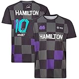 Stitched Mercedes Lewis Hamilton 100 GP Wins T-Shirt Erw