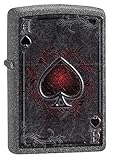 Zippo ACE Benzinfeuerzeug, Messing, Edelstahloptik, 1 x 6 x 6