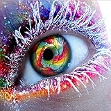 MIUTME Diamond Painting Kits, DIY 5D Vollrundbohrkristall Crystal Diamond Painting, Farbige Augen Diamant Painting Kinder Arts Craft für Home Wand-Decor 30 x 30 cm…