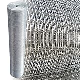 Volierendraht 6x6mm Drahtgitter 4-Eck Maschendraht Zaun Verzinkt 0,65 mm (25m, 100 cm)