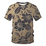 Klassische Sommer-T-Shirts mit 3D-Blumendruck für Männer und Frauen, Hip-Hop-Grafik-T-Shirts für Männer und Frauen der Luxusklasse A5 XL