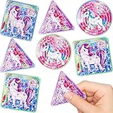 German Trendseller® - 24 x Einhorn - Knobel - Spiele Mix ┃ NEU ┃ Kugel - Labyrinth ┃ Kindergeburtstag ┃ Mitgebsel ┃ 24 Stück