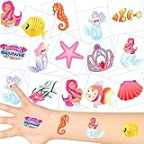 German Trendseller® - Meerjungfrauen Tattoos Set ┃ NEU ┃ Kindergeburtstag ┃ Mitgebsel ┃ Party Tattoos ┃ 36 T