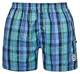 bugatti® - Karierte Herren Badeshort in Marine/grün, in Größe XXXL