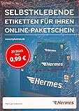 Selbstklebende Etiketten für Ihren Online-Paketschein Hermes Aufkleber 20 Stück