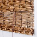 GeYao Bambus-Rollo, staubdichte Trennwand, umweltfreundlich, Verdunkelungsrollos, für Fenster und Türen, verschiedene Größen, personalisierbar (Farbe: A, Größe: 90 x 200 cm)