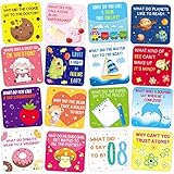 60 Lunchbox Witze für Kinder Süße Lunchbox Notizen Motivierende und Inspirierende Karten für Jungen und Mädchen Lunchbox