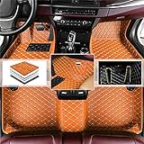 Auto fußmatten für O PEL Astra H 2005-2016,Allwetter wasserdichte Anti-Rutsch Automatten Innenschutz Zubehör mit Tasche (Orange)