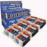 Alaskaprint Ersatz für Canon PGI-550 CLI-551 XL Druckerpatronen kompatibel mit Canon Pixma IP7200 MG5450 MG6650 MG7150 MG7550 IP-7200 MG-5450 MG-6650 MG-7150 MG-7550 Patronen Tintenpatronen 30er-Pack