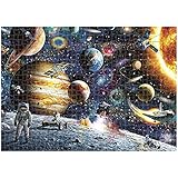 Puzzle 1000 Teile Weltraumplanet Puzzle für Erwachsene Kinder Impossible Puzzle Geschicklichkeitsspiel für die ganze Familie Farbenfrohes Legespiel Papier Groß