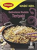 Maggi Magic Asia Gebratene Nudeln Teriyaki, japanisches Fertiggericht, Instant-Nudeln, mit Mungobohnen & Shiitake-Pilzen, 11er Pack (11 x 126g)