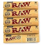 RAW 5 Heftchen Classic King Size Long Paper, Gelb, S