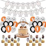 Egg Dog Geburtstag Deko Set Kinder Party Dekoration Pack Partyzubehör Banner Tortendeko Topper Hängedeko Ballons Partyset Geburtstag