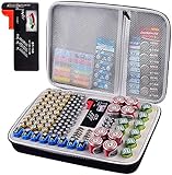 Batterie-Organizer - Batterienbox mit Tester BT-168. Garage Organisation hält 225 Batterien AA AAA C D Zelle 9V 3V Lithium LR44 CR2 CR1632